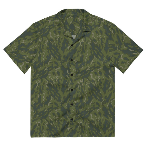 Barvikha Woodland Russian CAMO Unisex Short-Sleeve Button Shirt - 2XS - Button-Up