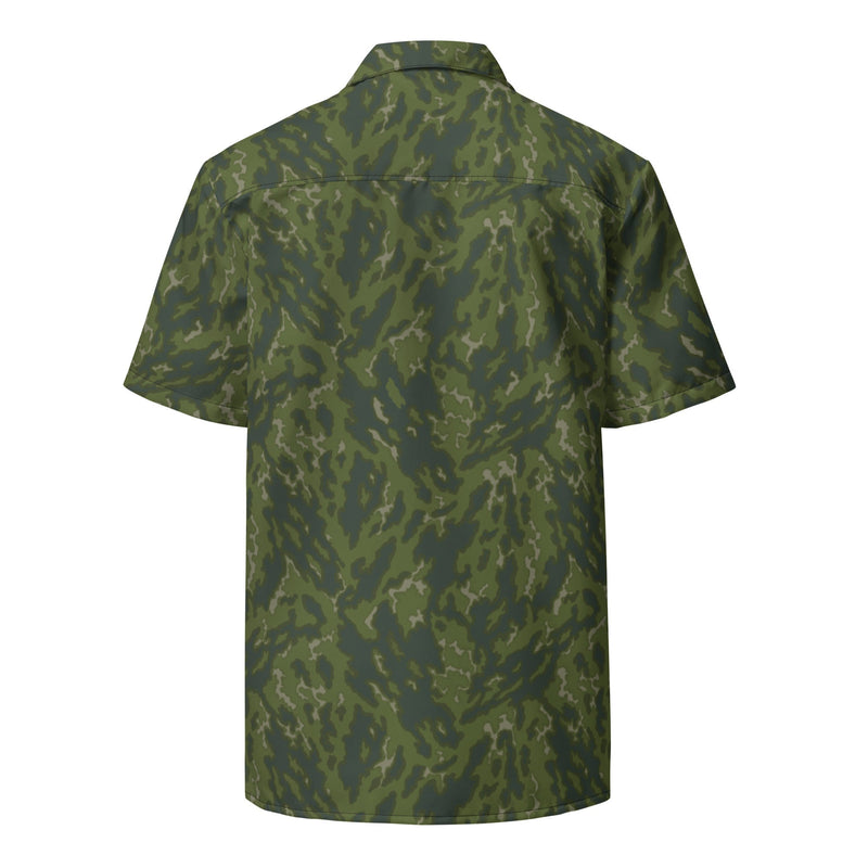 Barvikha Woodland Russian CAMO Unisex Short-Sleeve Button Shirt - Button-Up