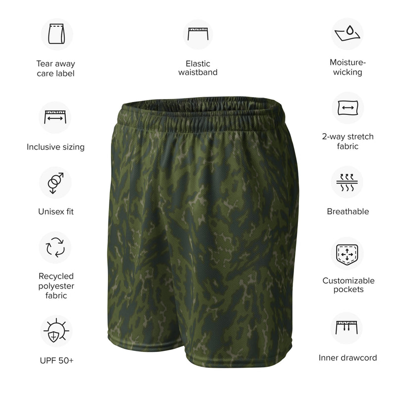 Barvikha Woodland Russian CAMO Unisex Mesh Shorts