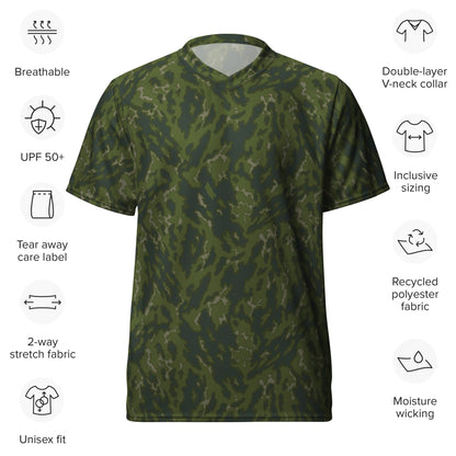 Russian Barvikha Woodland CAMO unisex sports jersey - Sports Jerseys