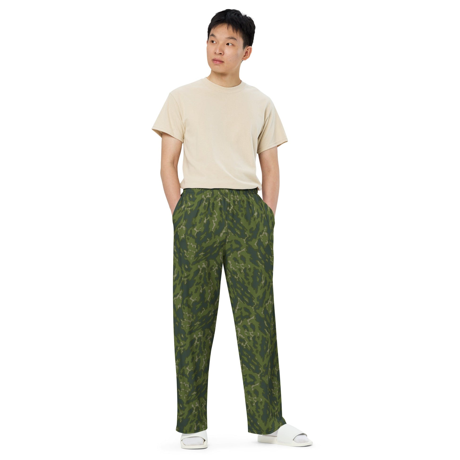 Russian Barvikha Woodland CAMO unisex wide-leg pants - Wide-leg Pants