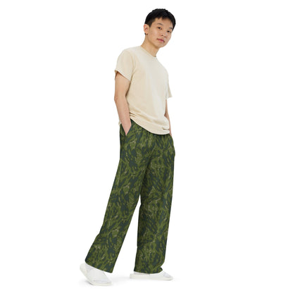Russian Barvikha Woodland CAMO unisex wide-leg pants - Wide-leg Pants