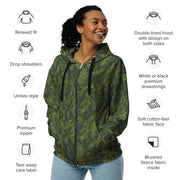 Barvikha Woodland Russian CAMO Unisex Zip Hoodie