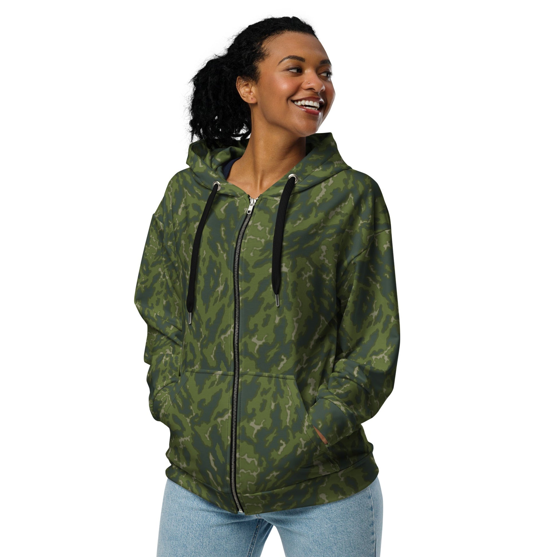 Russian Barvikha Woodland CAMO Unisex zip hoodie - Zip Hoodies