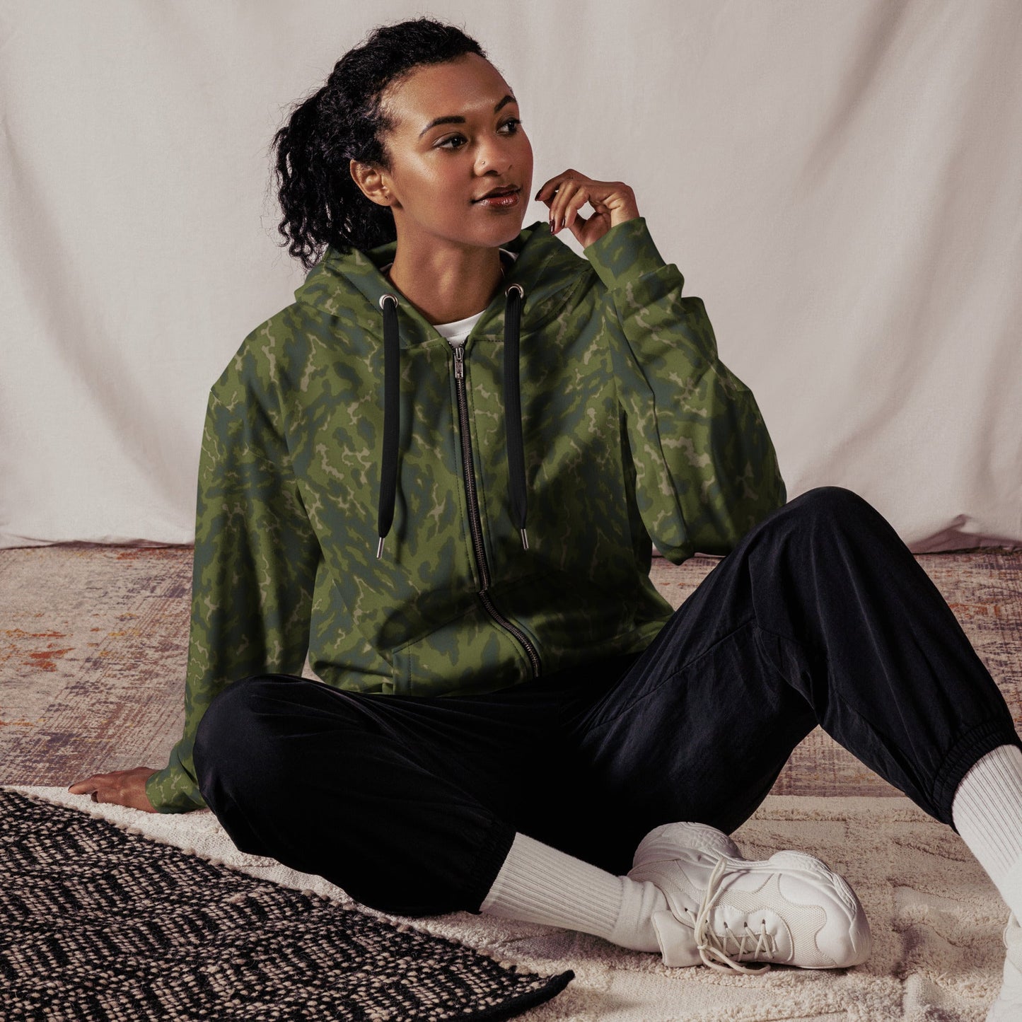 Russian Barvikha Woodland CAMO Unisex zip hoodie - Zip Hoodies