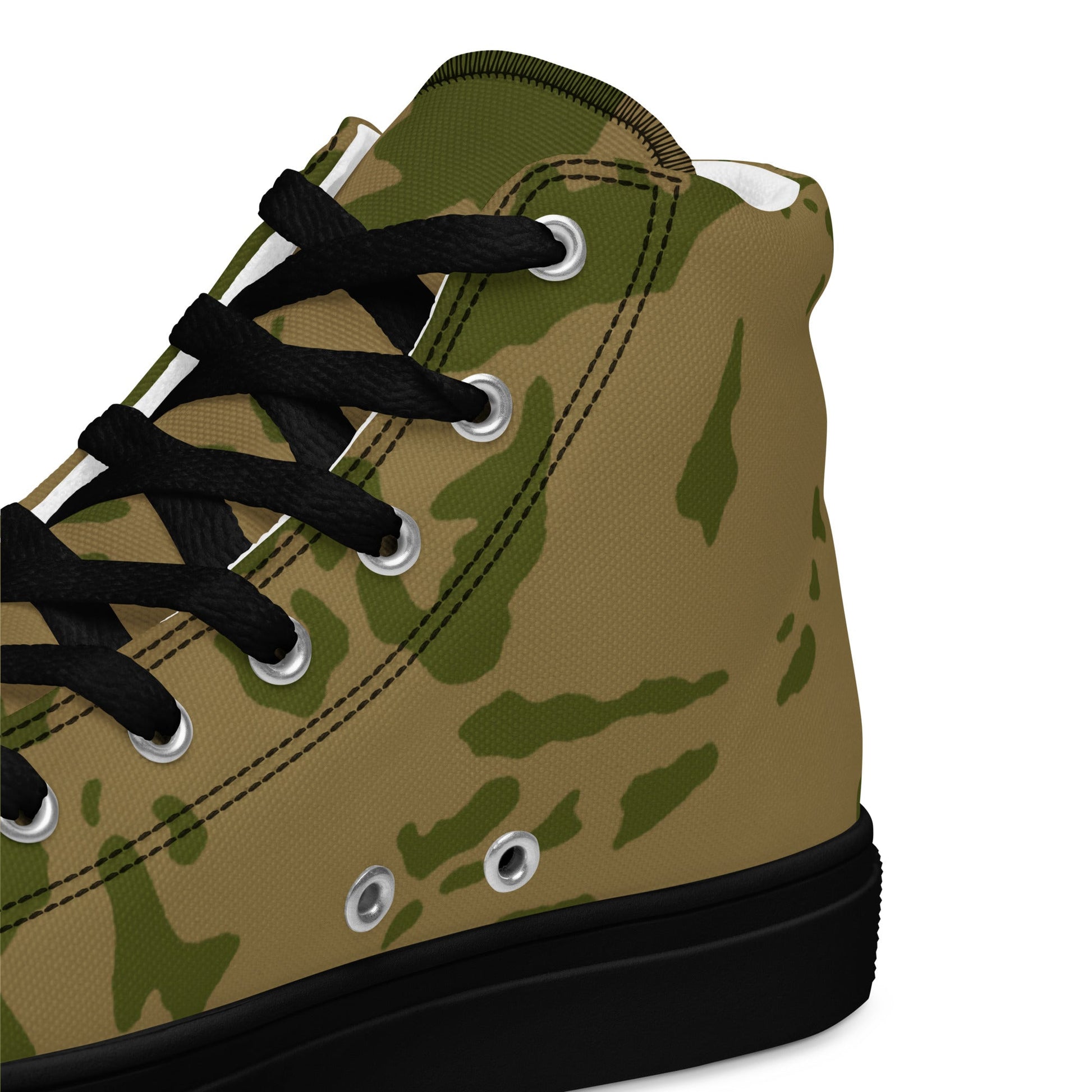 Russian Bicolor Granite CAMO Mens high top canvas shoes - High Top Canvas Shoes