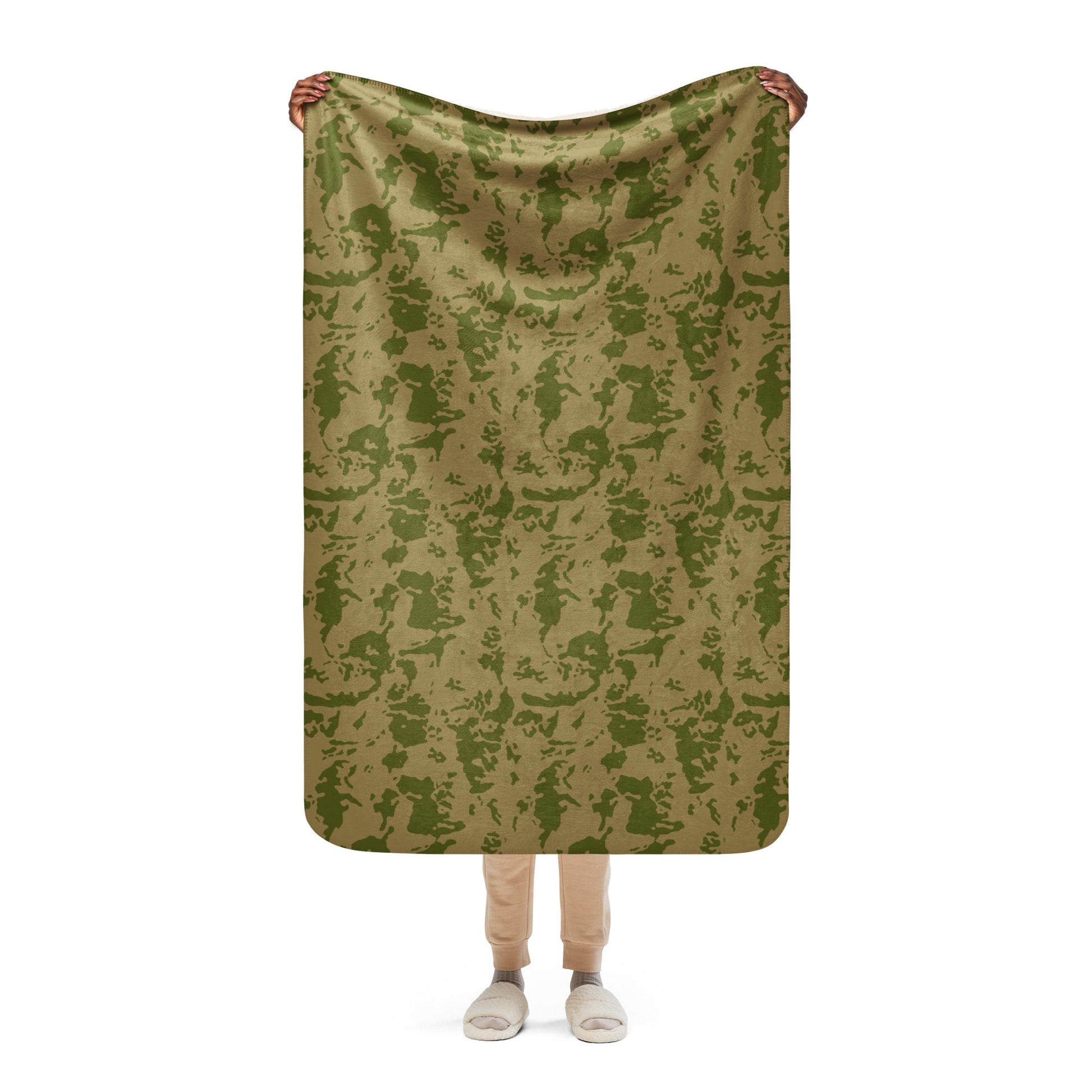 Russian Bicolor Granite CAMO Sherpa blanket - 37″×57″ - Blankets