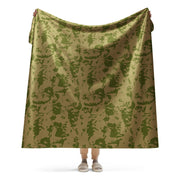 Bicolor Steppe Russian CAMO Sherpa Blanket - 60″×80″