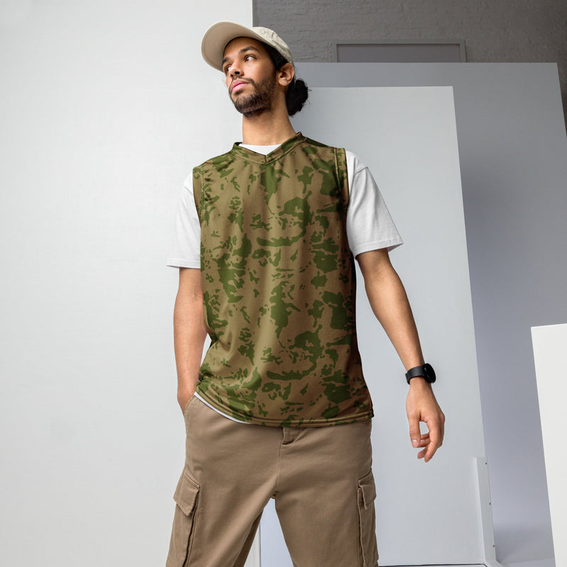 Bicolor Steppe Russian CAMO Unisex Basketball Jersey - 2XS