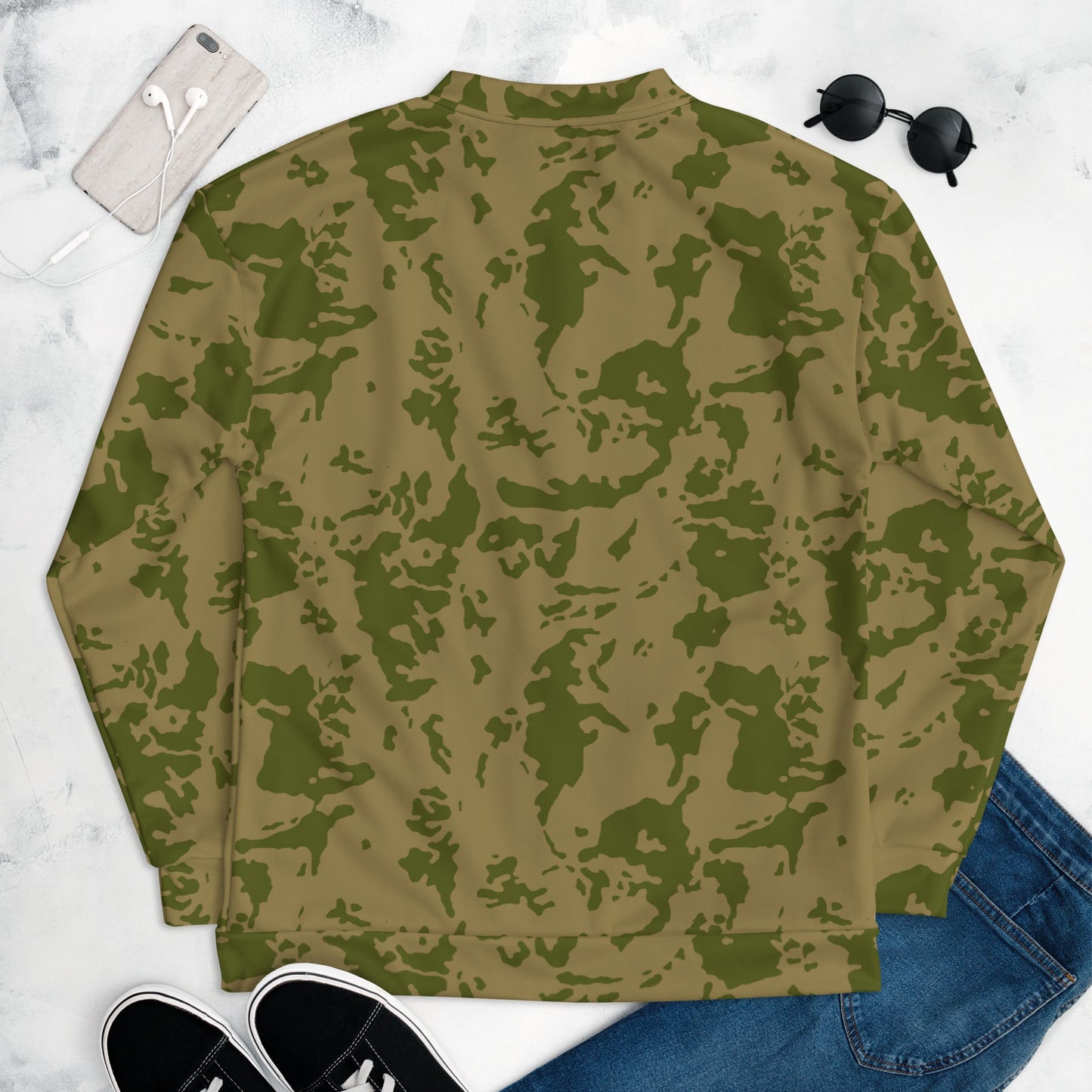 Russian Bicolor Granite CAMO Unisex Bomber Jacket - Jackets