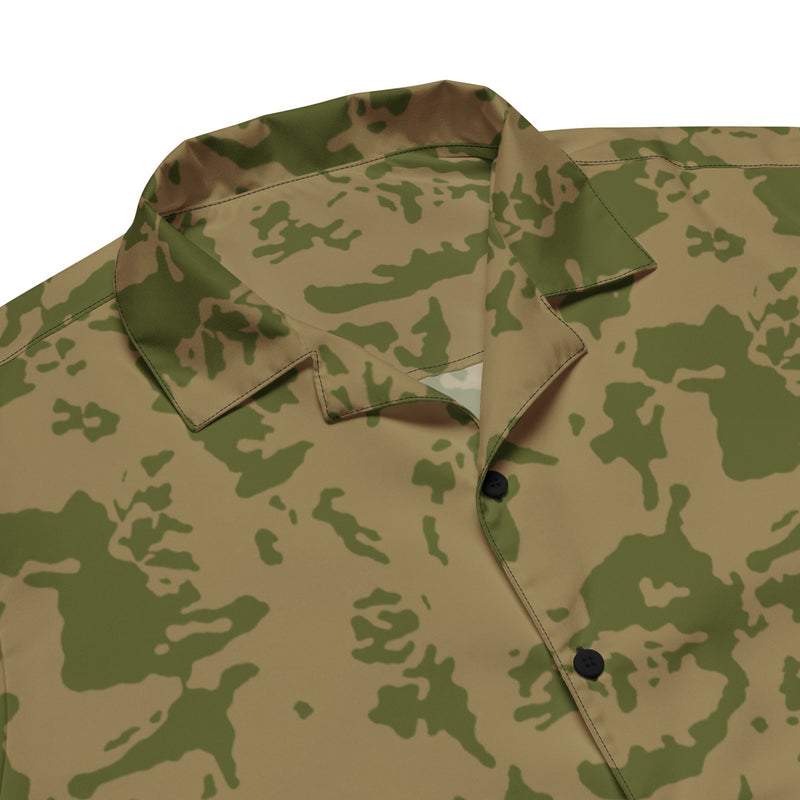 Bicolor Steppe Russian CAMO Unisex Short-Sleeve Button Shirt - Button-Up