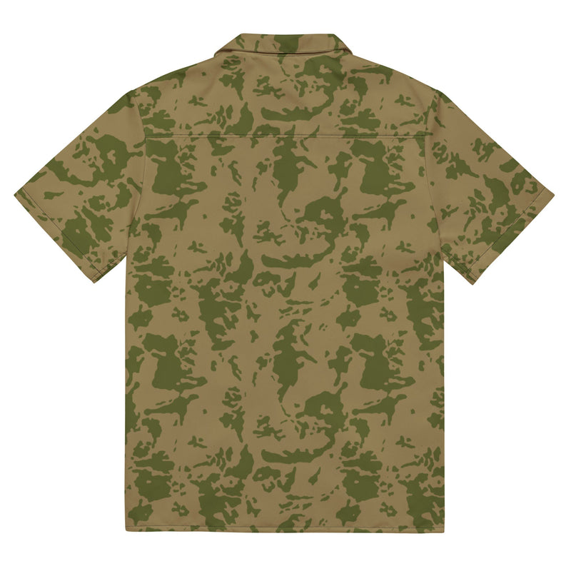 Bicolor Steppe Russian CAMO Unisex Short-Sleeve Button Shirt - Button-Up