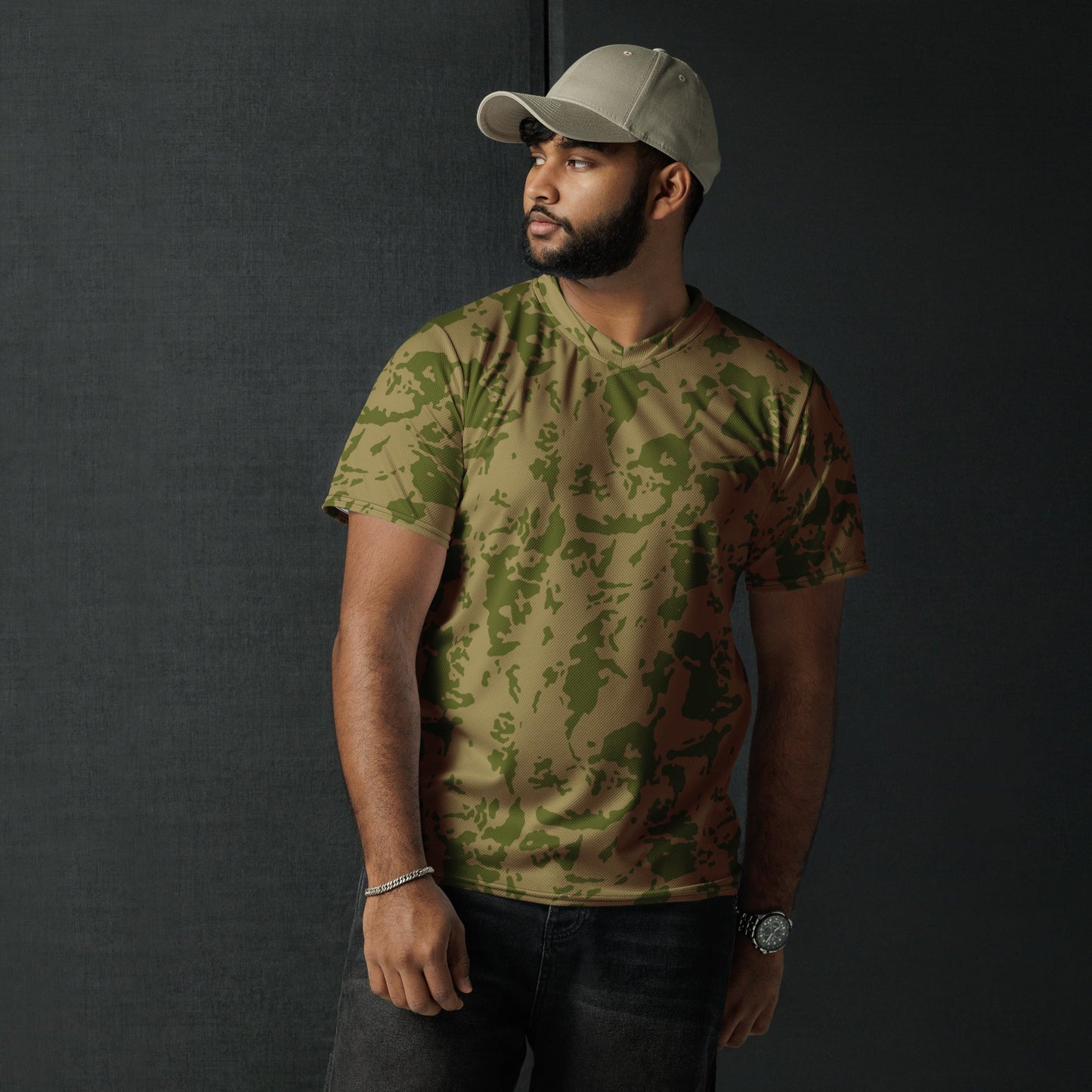 Russian Bicolor Granite CAMO unisex sports jersey - Sports Jerseys