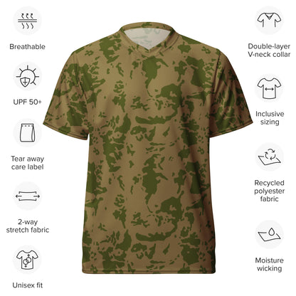 Russian Bicolor Granite CAMO unisex sports jersey - Sports Jerseys