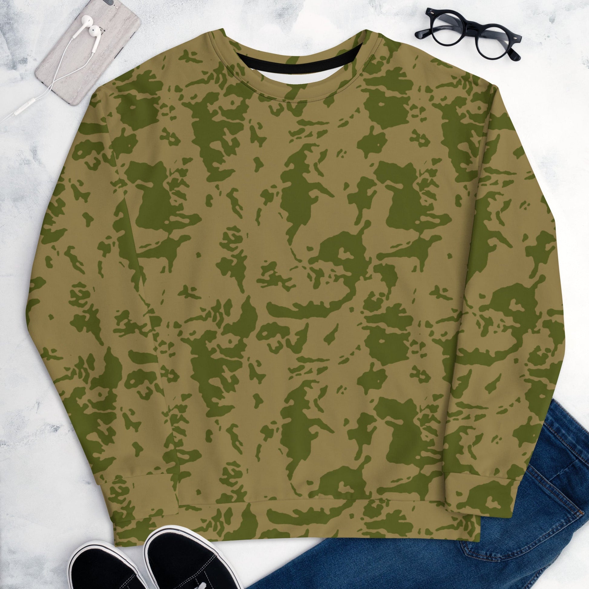 Russian Bicolor Granite CAMO Unisex Sweatshirt - Sweatshirts