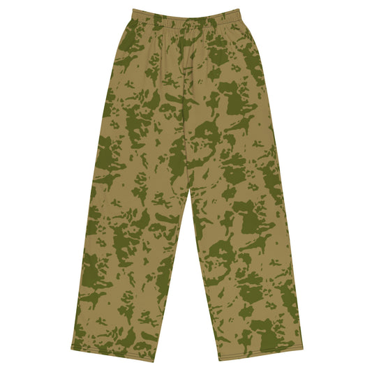 Russian Bicolor Granite CAMO unisex wide-leg pants - 2XS - Wide-leg Pants