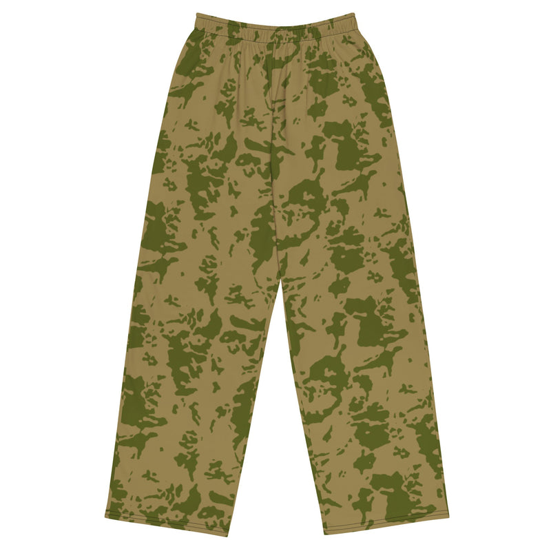 Bicolor Steppe Russian CAMO Unisex Wide-Leg Leisure Pants - 2XS - Pant