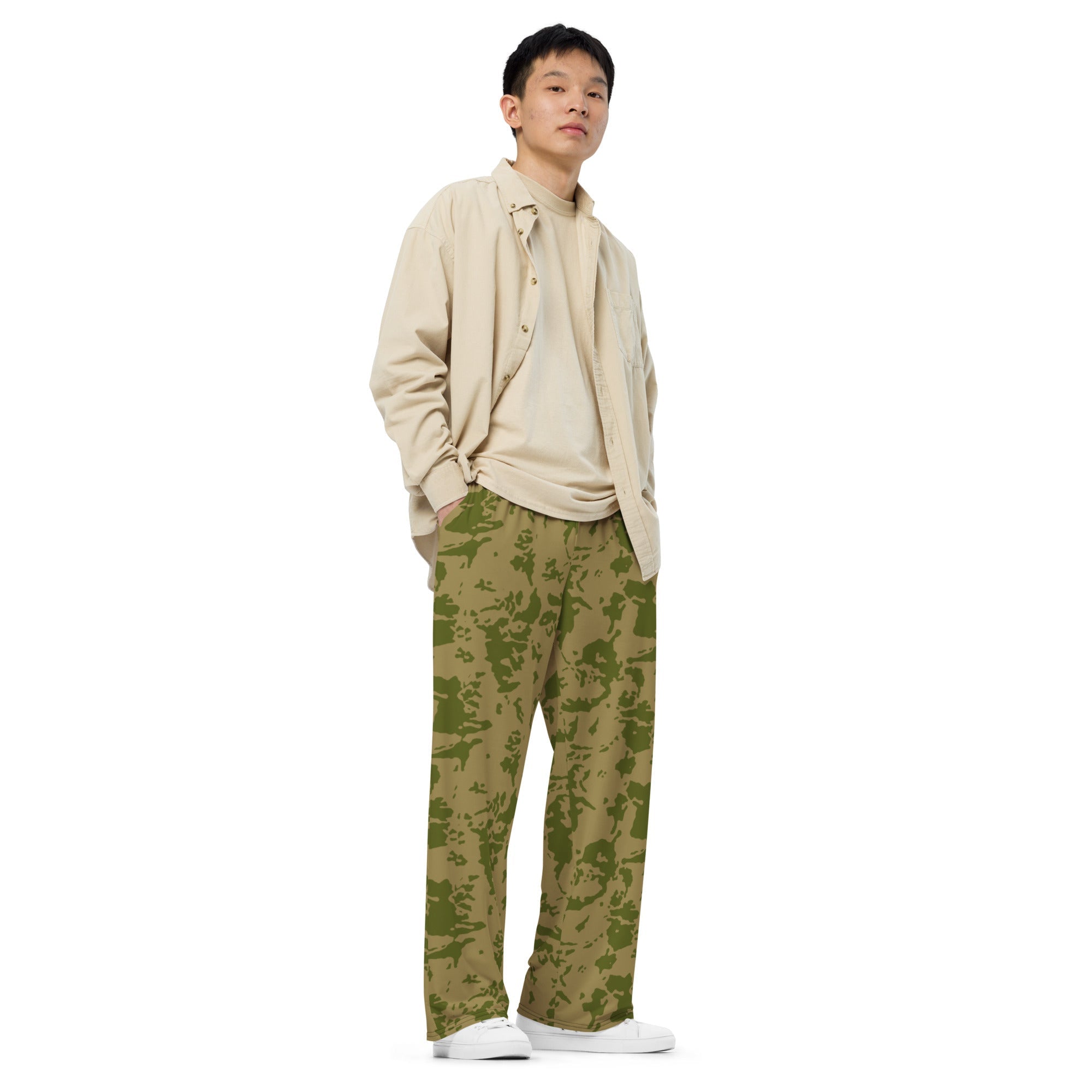 CAMO HQ - Bicolor Steppe Russian CAMO Unisex Wide-Leg Leisure
