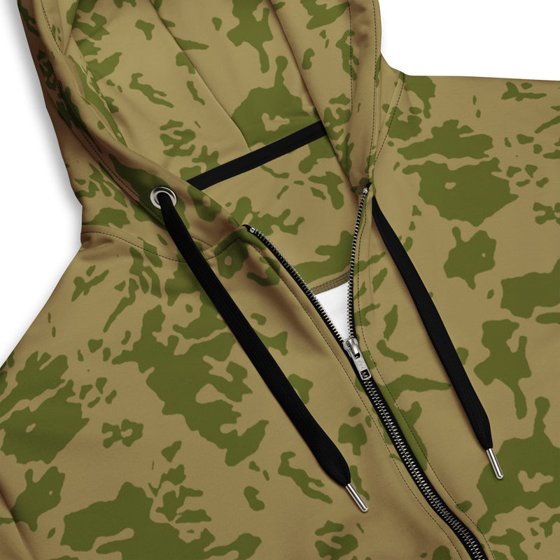 Bicolor Steppe Russian CAMO Unisex Zip Hoodie