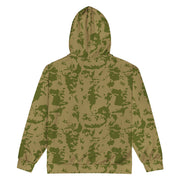 Bicolor Steppe Russian CAMO Unisex Zip Hoodie