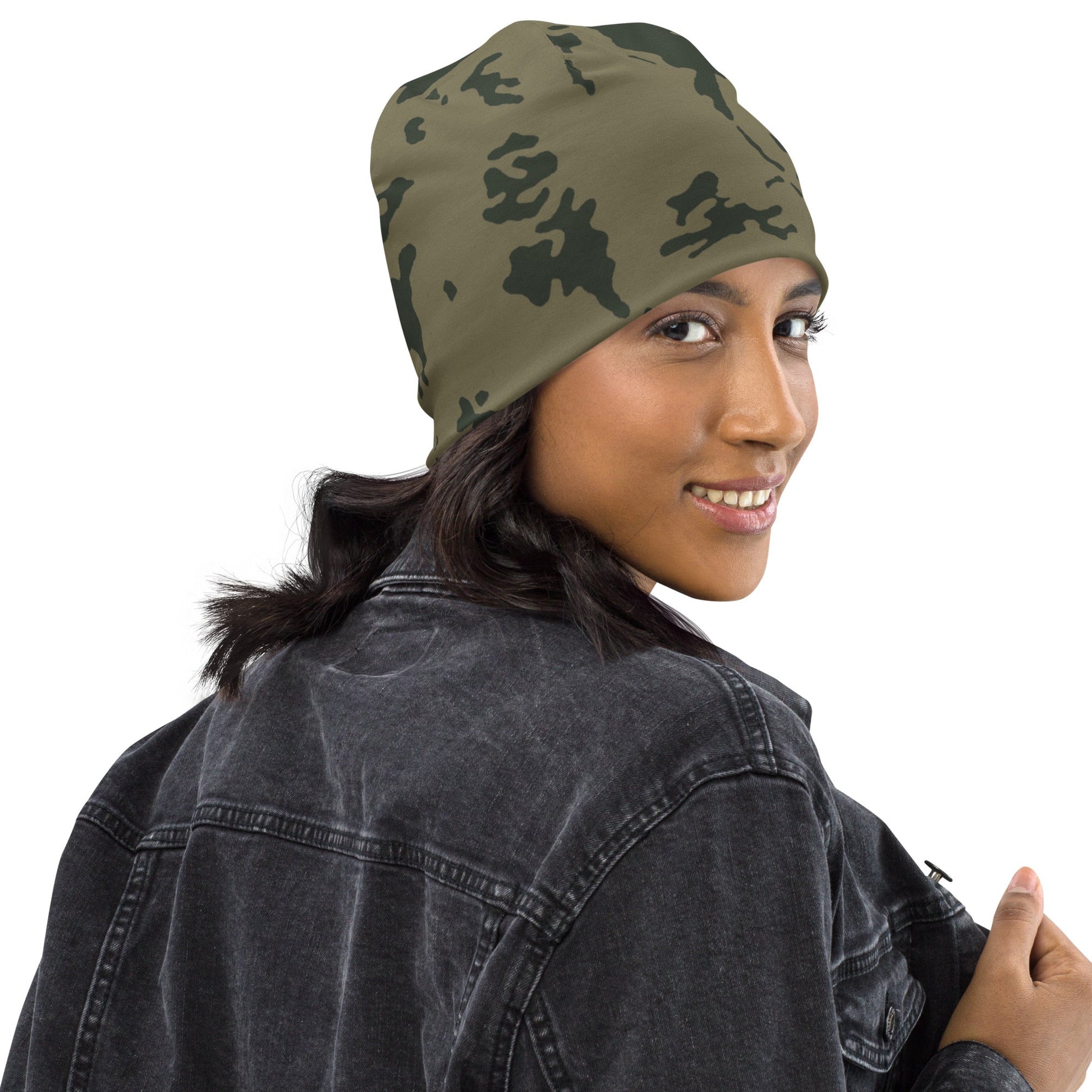 Russian Bicolor Woodland CAMO Beanie - Beanies