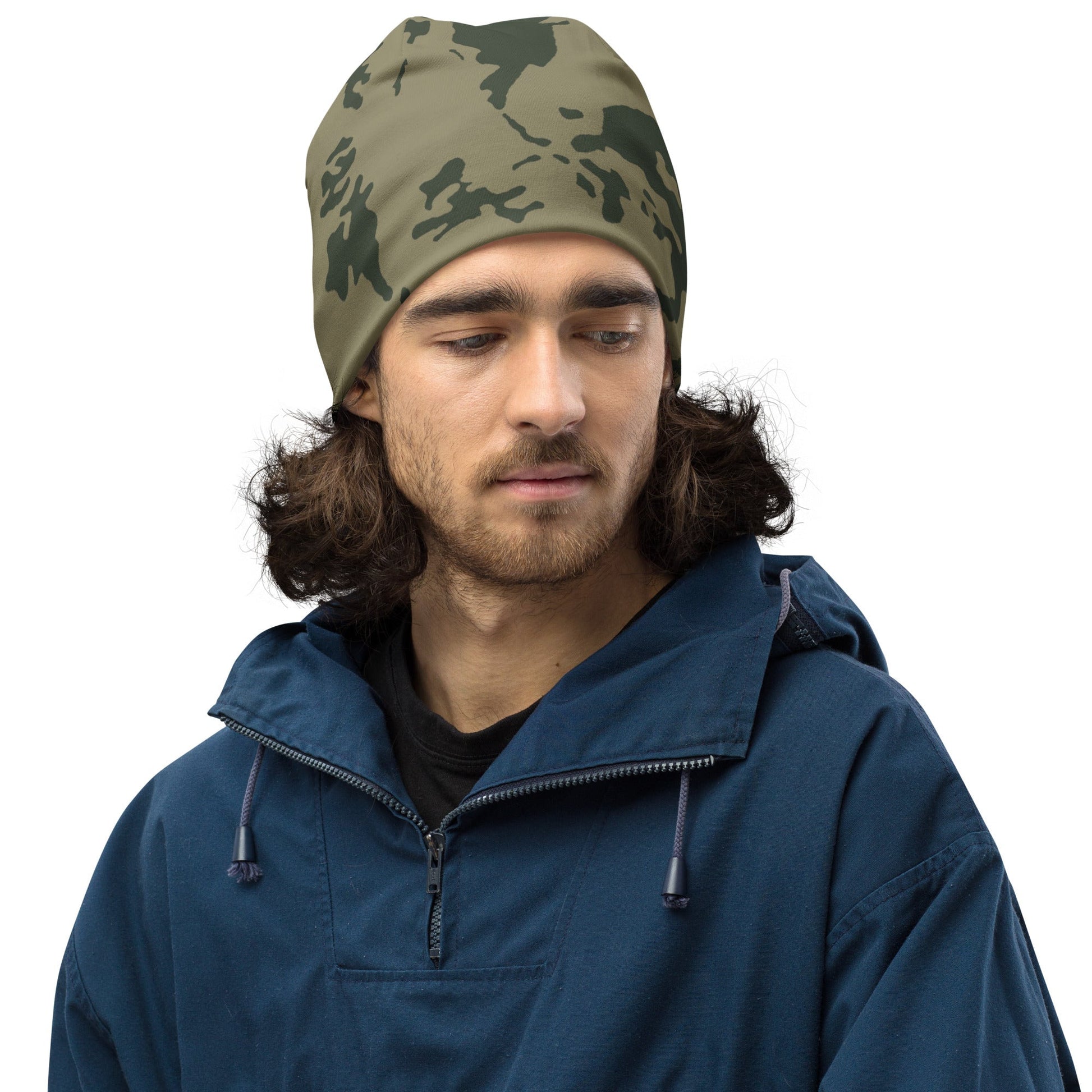 Russian Bicolor Woodland CAMO Beanie - Beanies