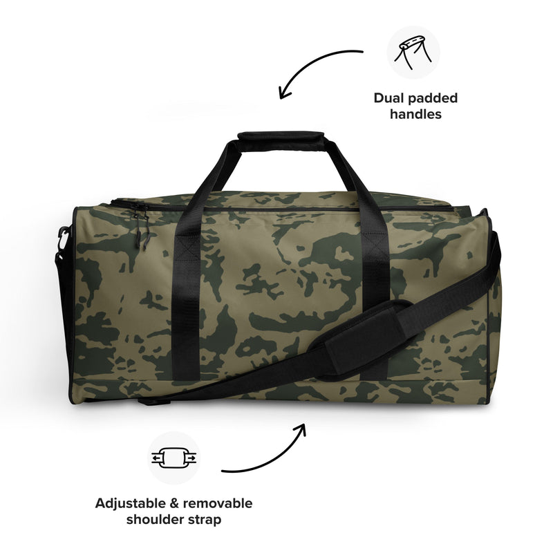 Bicolor Woodland Russian CAMO Duffle Bag