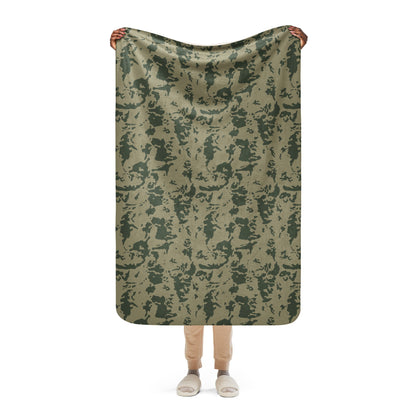 Russian Bicolor Woodland CAMO Sherpa blanket - 37″×57″ - Blanket