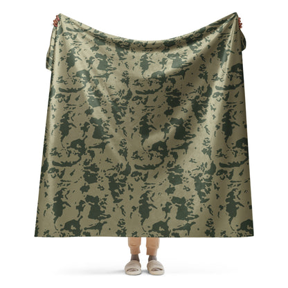Russian Bicolor Woodland CAMO Sherpa blanket - 60″×80″ - Blanket