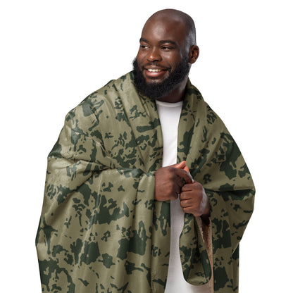 Russian Bicolor Woodland CAMO Sherpa blanket - Blanket