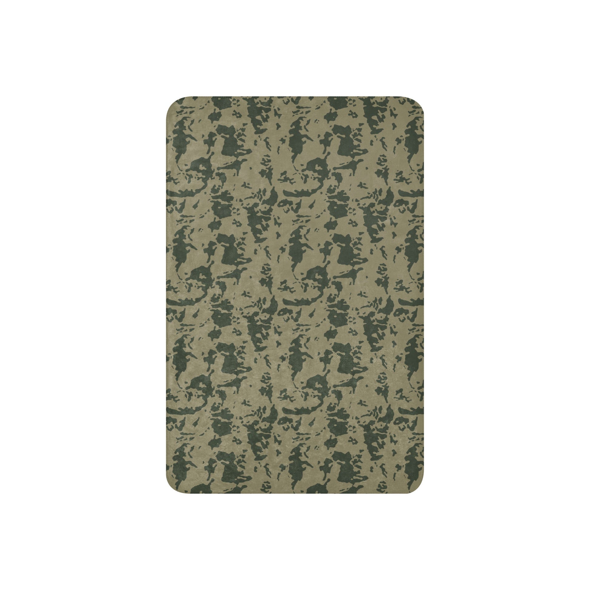 Russian Bicolor Woodland CAMO Sherpa blanket - Blanket