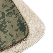 Bicolor Woodland Russian CAMO Sherpa Blanket