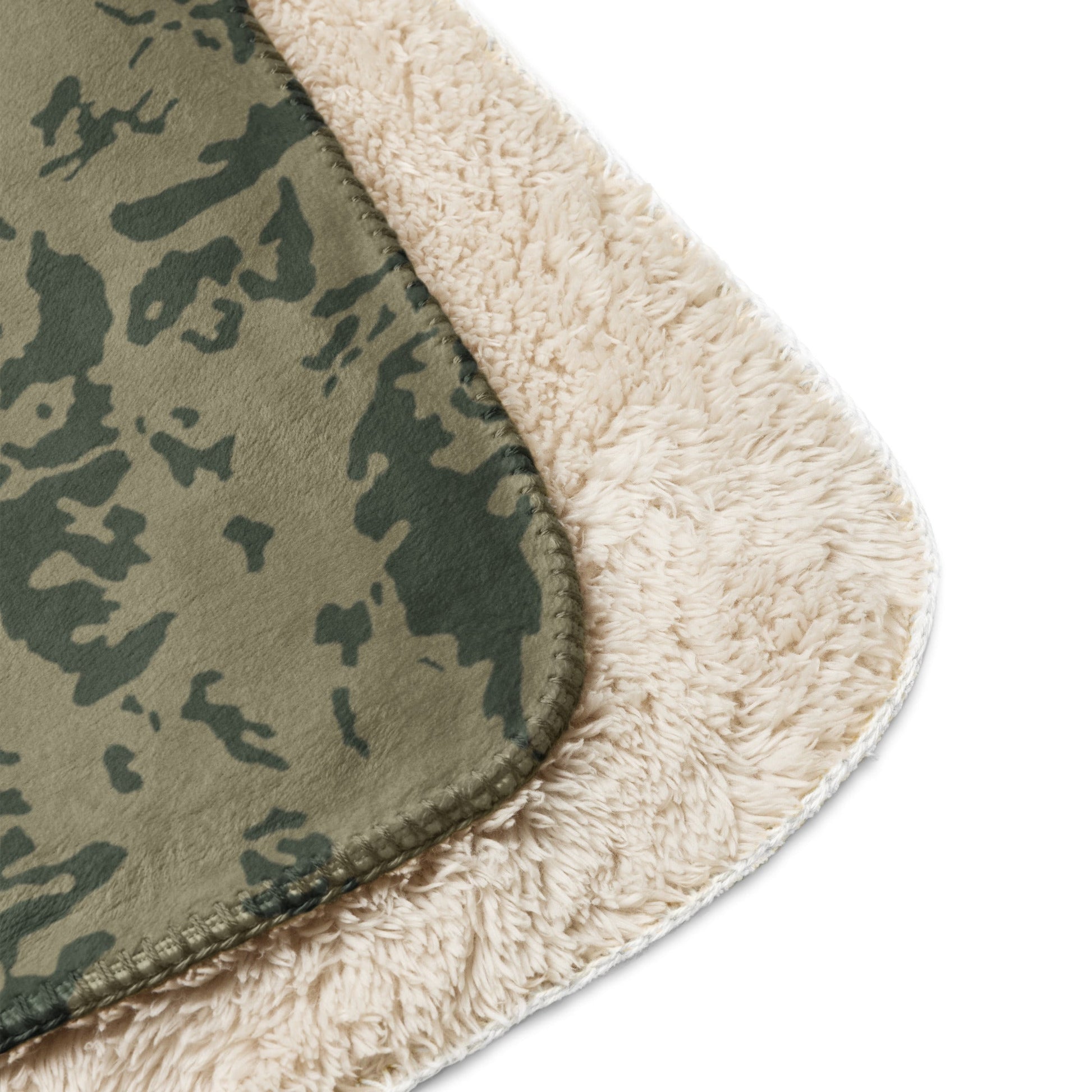 Russian Bicolor Woodland CAMO Sherpa blanket - Blanket