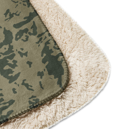 Russian Bicolor Woodland CAMO Sherpa blanket - Blanket