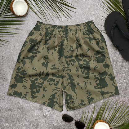Russian Bicolor Woodland CAMO Unisex Athletic Long Shorts