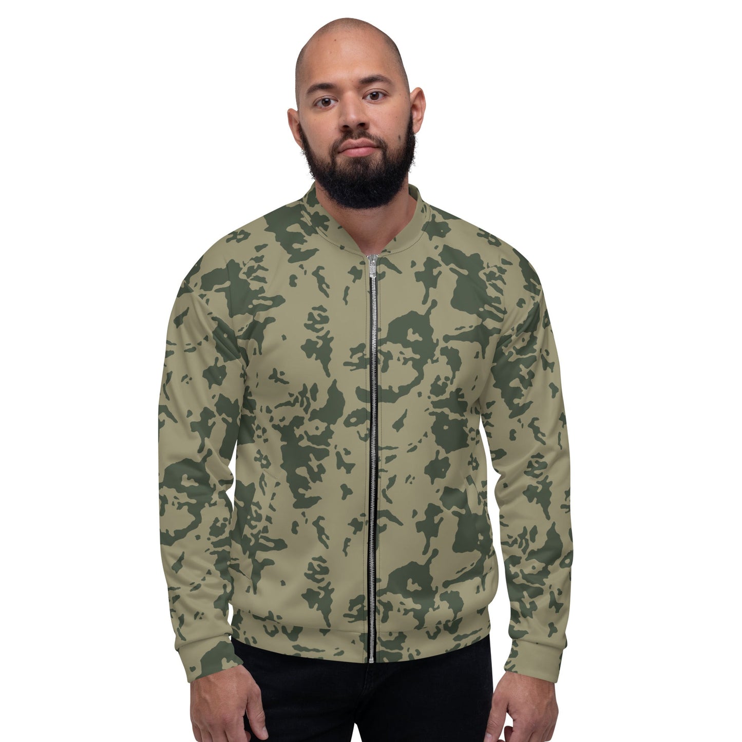 Russian Bicolor Woodland CAMO Unisex Bomber Jacket - Jackets