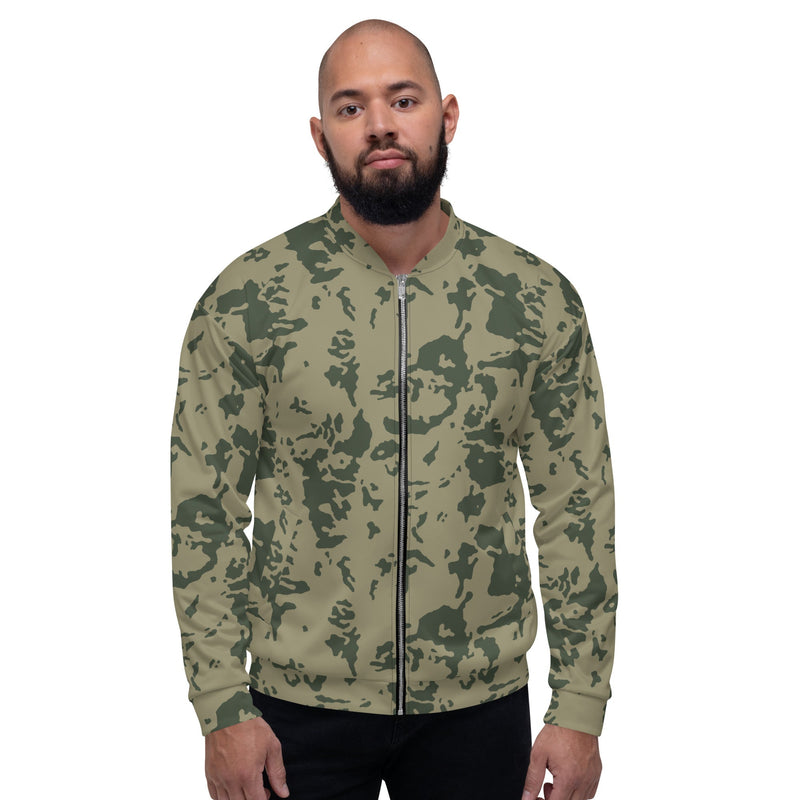 Bicolor Woodland Russian CAMO Unisex Bomber Jacket