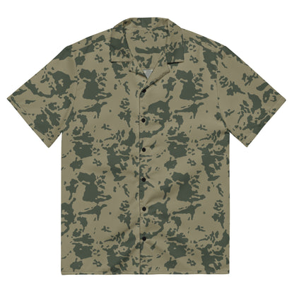Russian Bicolor Woodland CAMO Unisex button shirt - 2XS - Button Shirts
