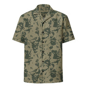 Bicolor Woodland Russian CAMO Unisex Short-Sleeve Button Shirt - Button-Up