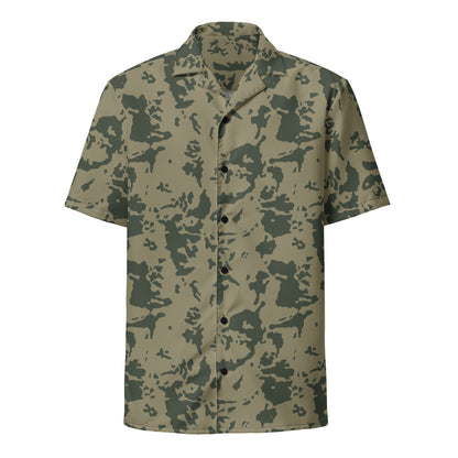 Russian Bicolor Woodland CAMO Unisex button shirt - Button Shirts