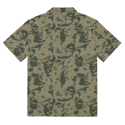 Russian Bicolor Woodland CAMO Unisex button shirt - Button Shirts
