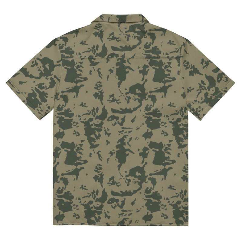 Bicolor Woodland Russian CAMO Unisex Short-Sleeve Button Shirt - Button-Up