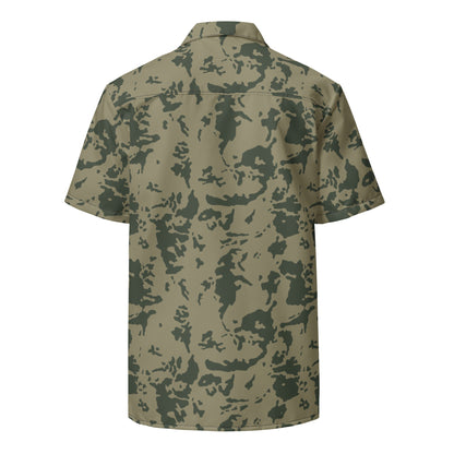 Russian Bicolor Woodland CAMO Unisex button shirt - Button Shirts