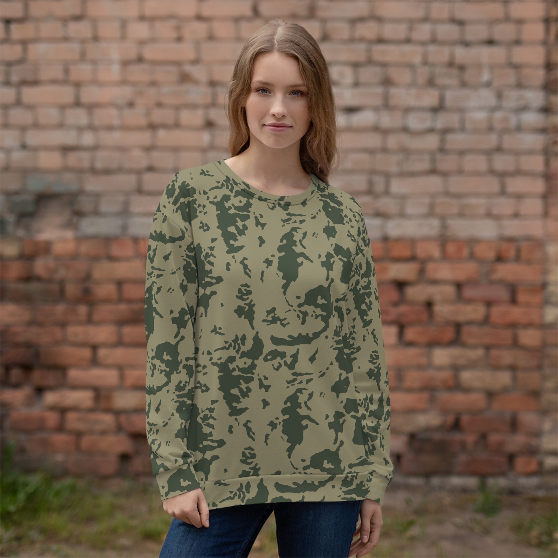 Russian Bicolor Woodland CAMO Unisex Sweatshirt - Sweatshirts