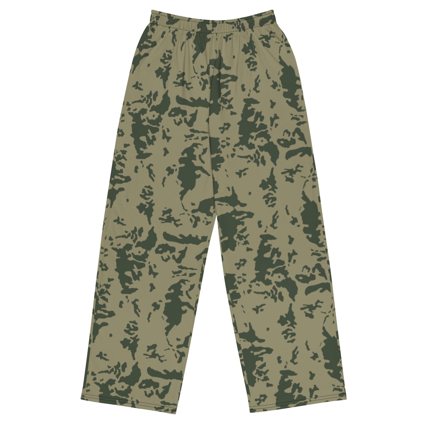 Russian Bicolor Woodland CAMO unisex wide-leg pants - 2XS - Wide-leg Pants
