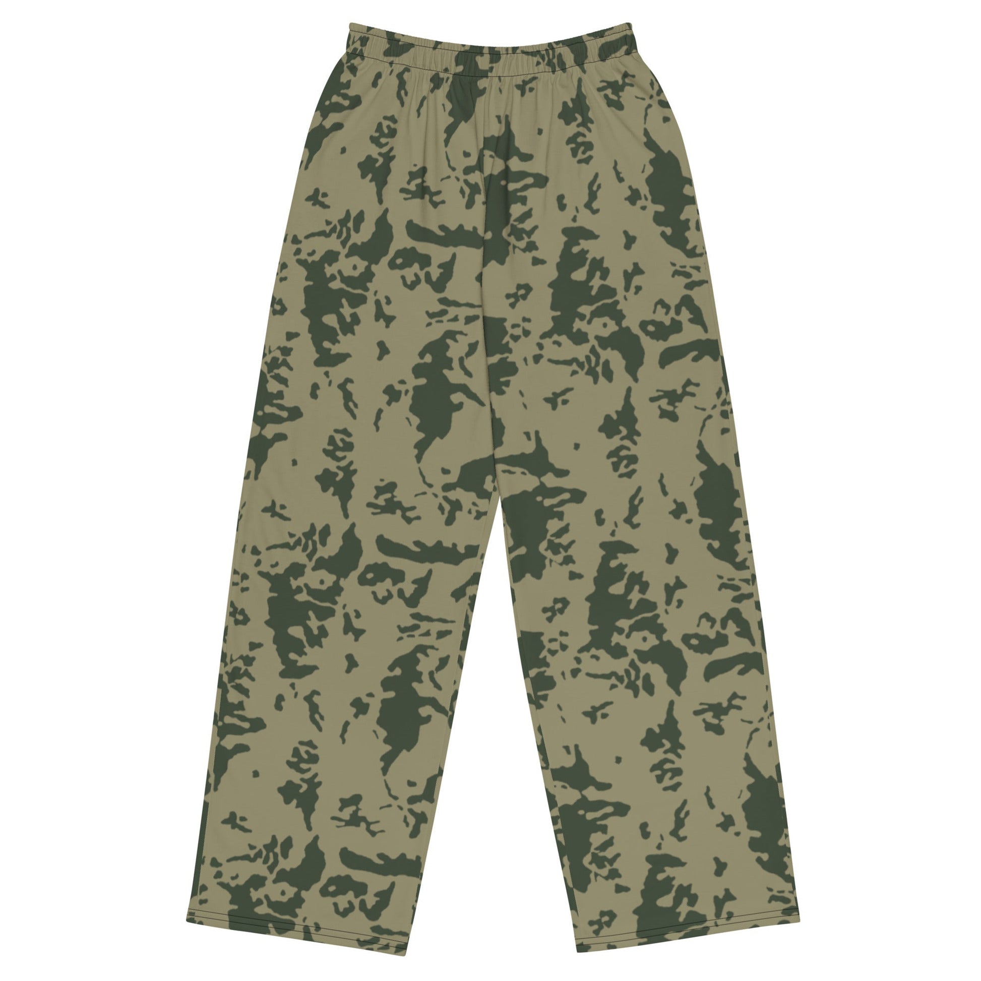 Russian Bicolor Woodland CAMO unisex wide-leg pants - 2XS - Wide-leg Pants