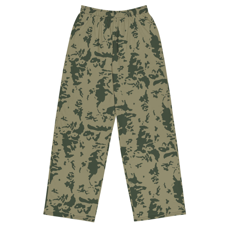 Bicolor Woodland Russian CAMO Unisex Wide-Leg Leisure Pants - 2XS - Pant