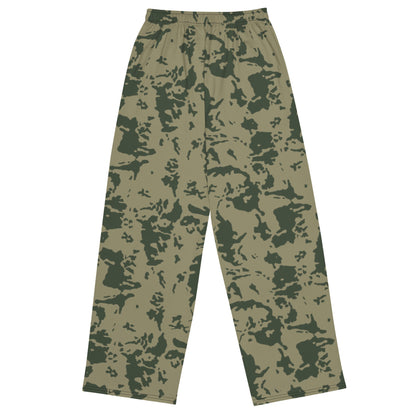 Russian Bicolor Woodland CAMO unisex wide-leg pants - Wide-leg Pants