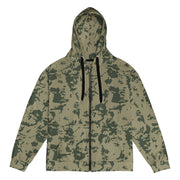 Bicolor Woodland Russian CAMO Unisex Zip Hoodie - 2XS