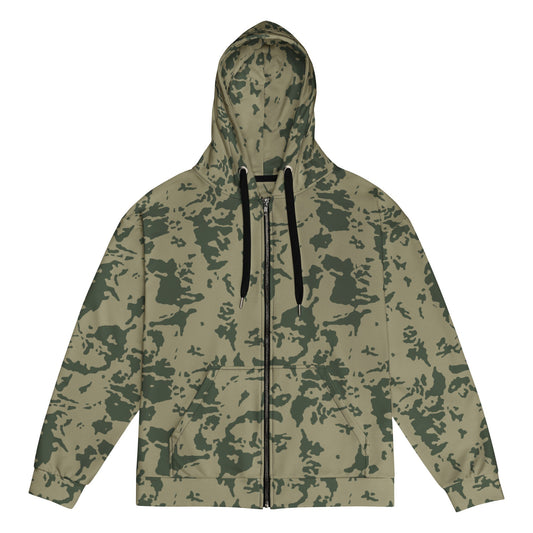 Russian Bicolor Woodland CAMO Unisex zip hoodie - 2XS - Zip Hoodies
